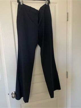 Ann Taylor mid rise navy blue dress pants
